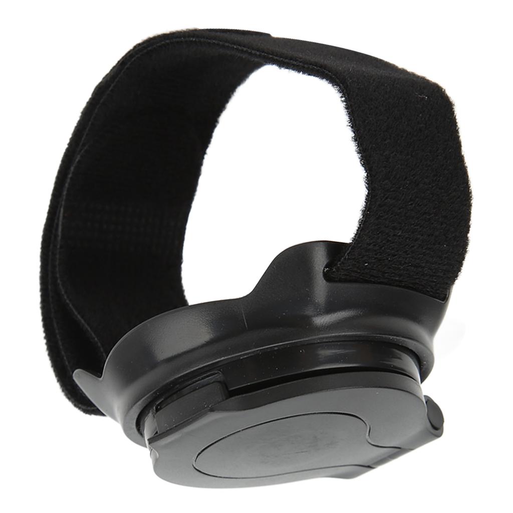 Велосипедное зеркало с нейлоновым ремешком на запястье, выпуклый дизайн, черное, диаметр 5 см, зеркало заднего вида для велосипеда