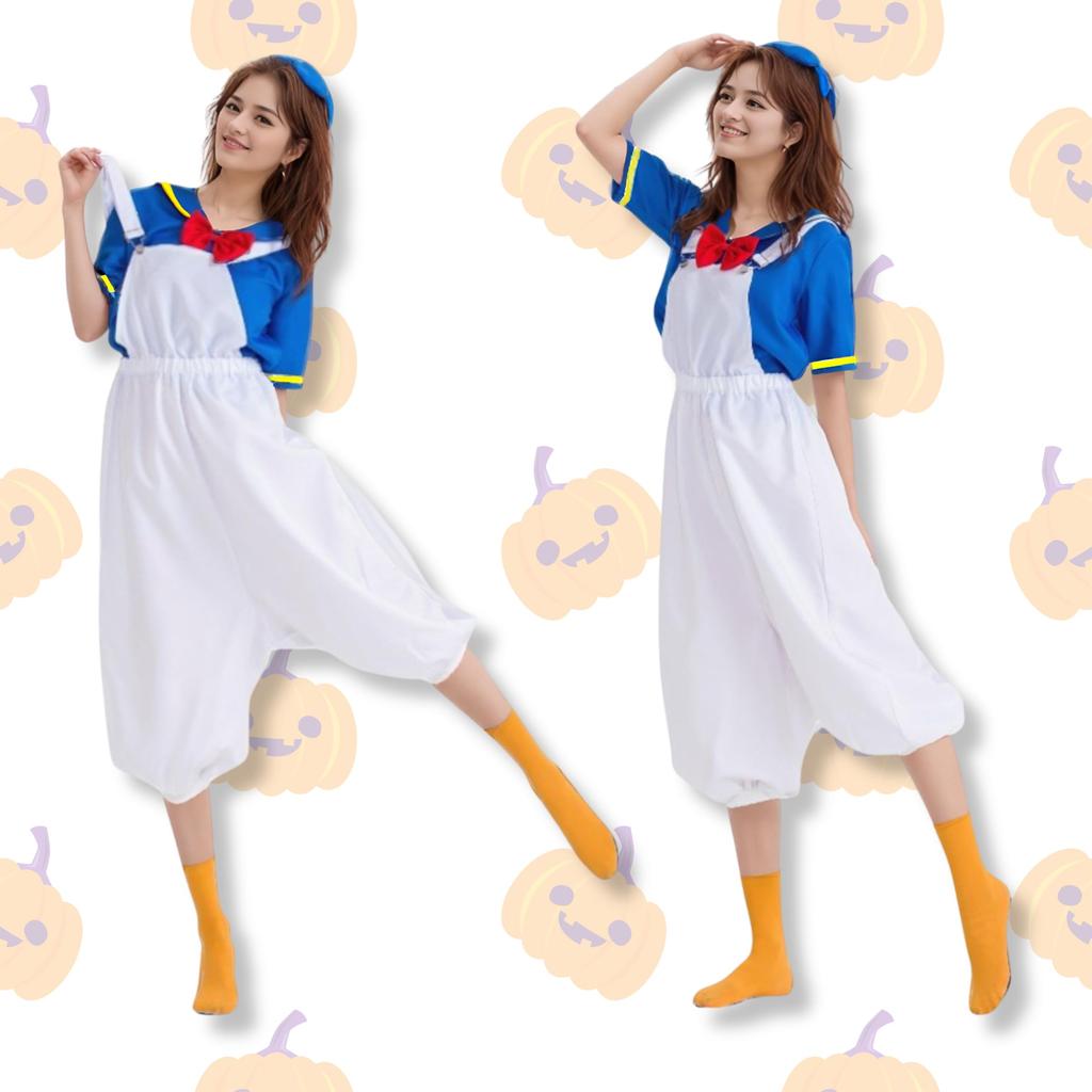 Ludus Felix Donald Duck Cosplay Halloween Costume for Women (XL)