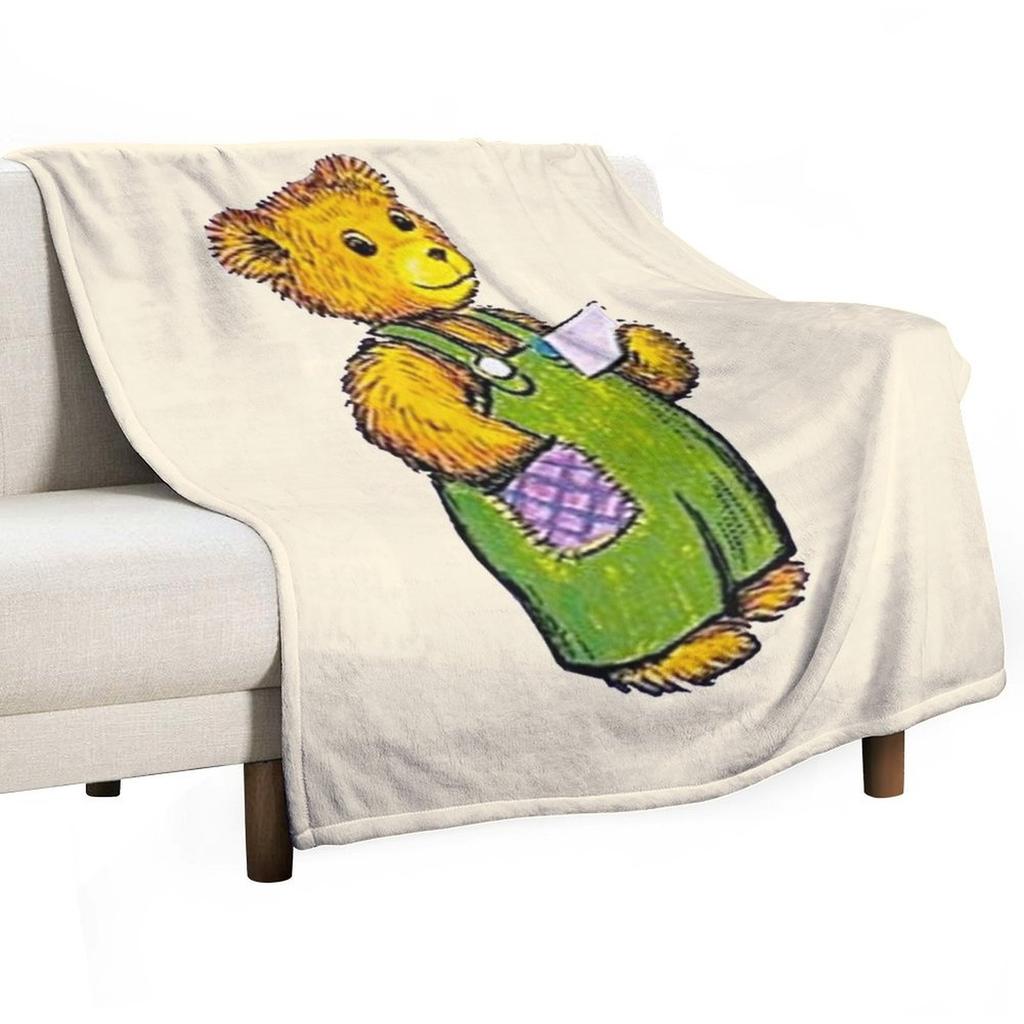 Corduroy bear Throw Blanket Beach Moving Polar blankets and throws Blankets