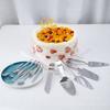 Stainless Steel Knife and Fork Birthday Cake Stainless Steel West Point Cheese Cutter Triangular Spatula Gift, Plus
