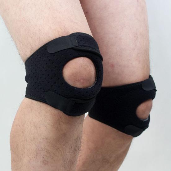 Knee Brace for Pain Relief Dual Patellar Tendon Support Strap for Meniscus Tear Arthritis MCL ACL Schlatter Adjustable Nylon