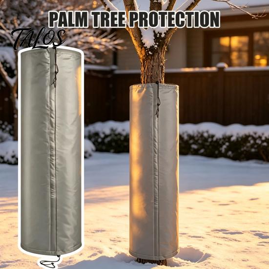 Palm Tree Protection Protector, Aluminum Foil Wrap, Trunk Guard with Oxford Cloth Wrap Drawstrings, Winter Insulation Cover for Outdoor Garden
