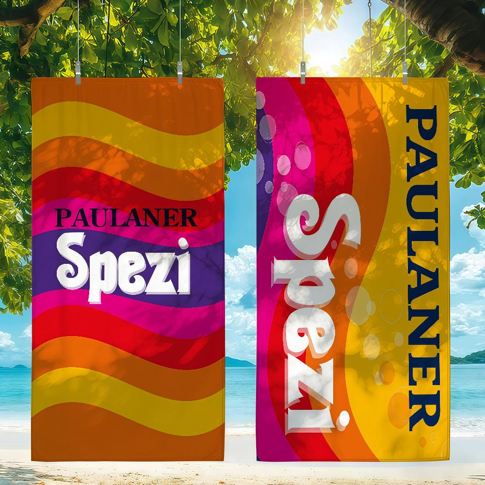 Модное полотенце P-Paulaner S-Spezi Быстросохнущие пляжные полотенца подходят для бассейнов, кемпинга, йоги и спортзала