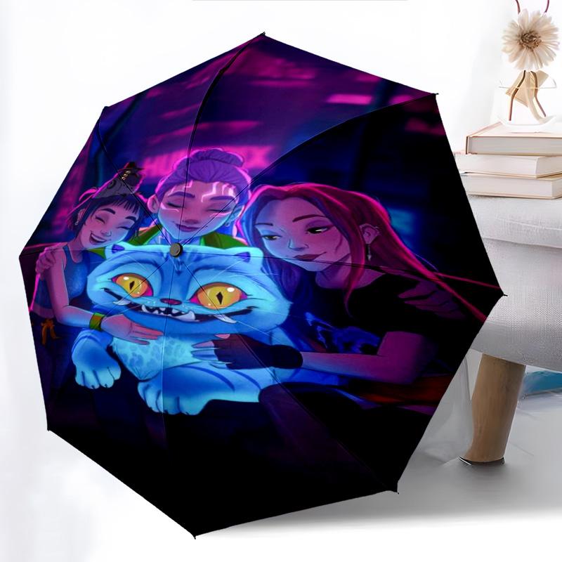 Dynamic Warriors: Action Adventure Folding umbrella 8 paraphenoid bones travel Three folds Umbrella outdoor