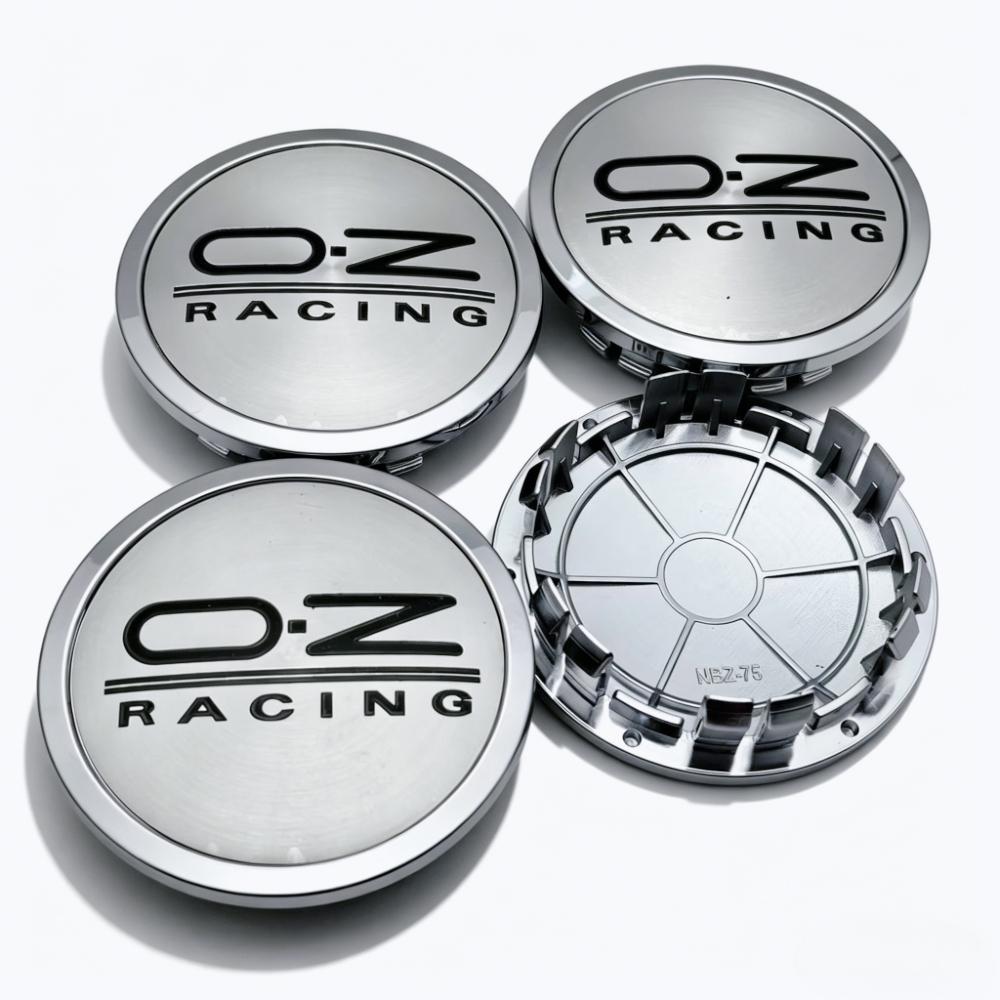 4pcs/Set 75mm / Clips 65mm OZ O.Z Racing Logo Emblem Badge Car Wheel Center Caps Wheel Hub Dust Cover Rim Hubcap Car Accessories