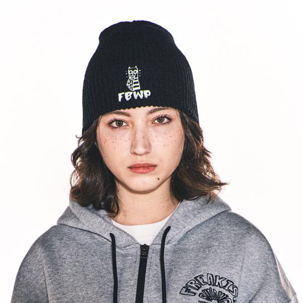 Fucing Dog Beanie, 22061F2700BK-7000015632