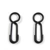50 шт., матовый черный кривошипный вертлюг с застежкой для грубого карпа, латунные рыболовные аксессуары, терминальные снасти