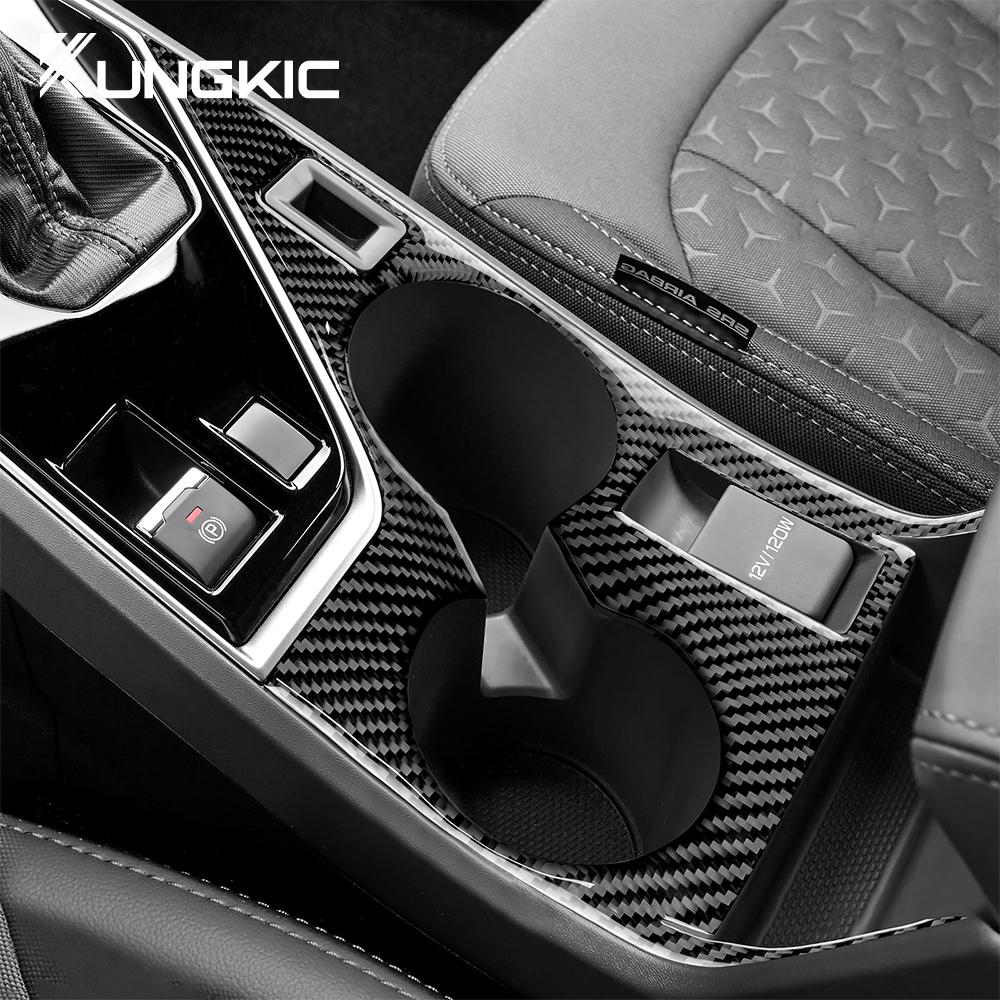 Наклейка из настоящего мягкого углеродного волокна для Subaru Crosstrek 2025 для Impreza 2025 Накладка на панель управления чашкой RHD LHD Внутренняя отделка