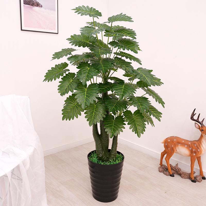 Большая искусственная пальма «Рыбий хвост» напольная | Комнатная искусственная зелень для декора гостиной