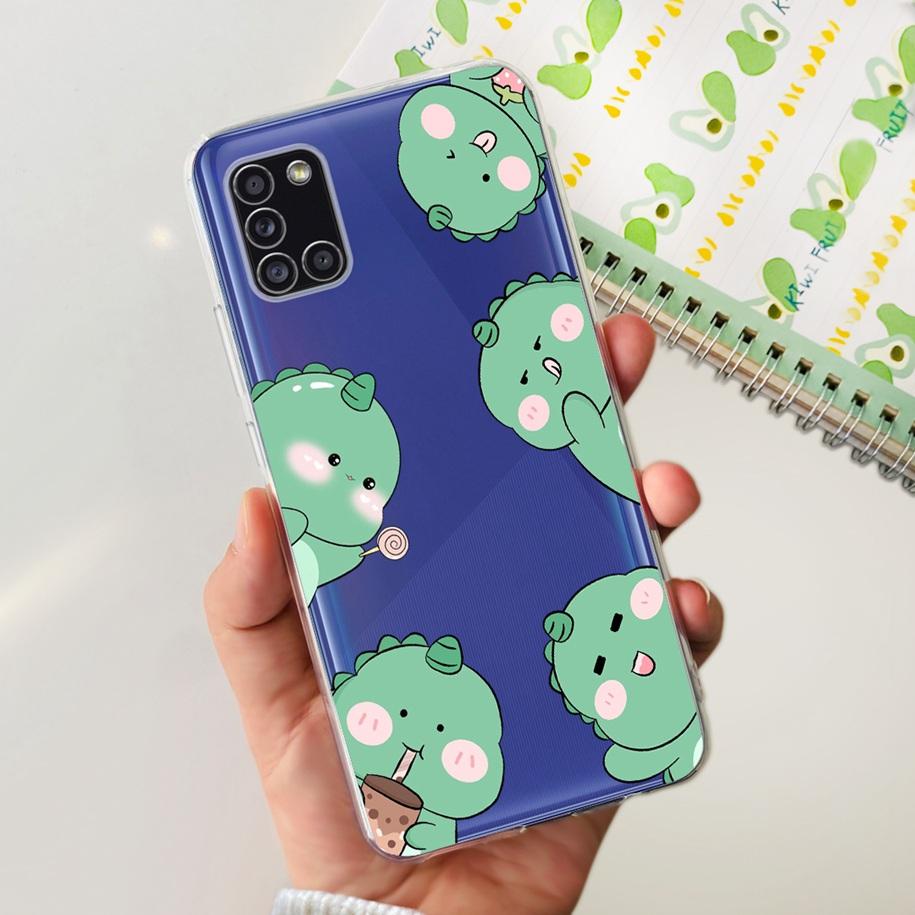 For Samsung A51 Case SM-A515F Flower Cover Fashion Silicone Soft Bumper Clear Funda For Samsung A31 A71 SM-A315F A 51 Phone Case