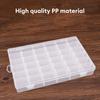 36 сетчатый прозрачный пластиковый ящик для хранения для DIY прямоугольная шкатулка для украшений подходит для ногтей инструменты бусины кольца дисплей ящик для хранения