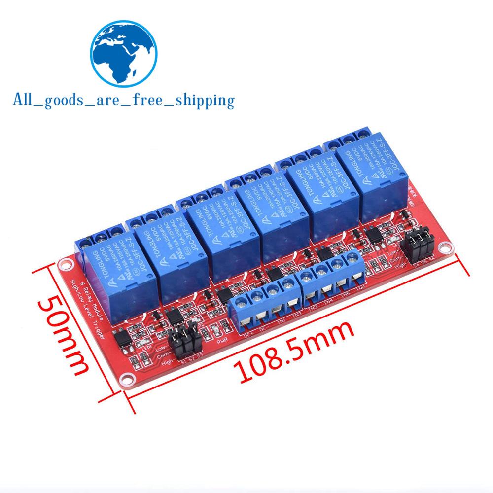 1/2/4/6/8 Channe High/Low Level Trigger Relay Module 5V 12V Home Intelligent Control Module With Optocoupler Isolation Output