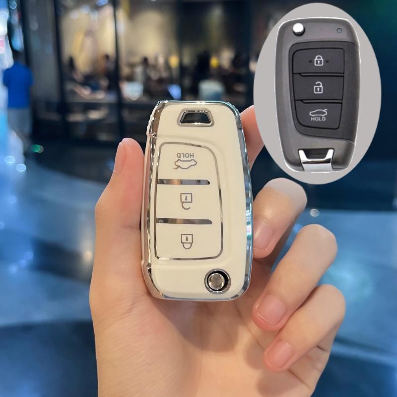 Подходит для Hyundai Sonata Santafe Verna Tucson Celesta Accent Creta Kona Elantra Solaris I30 I35 I40 Ix35 ТПУ Автомобильный Чехол-Крышка для Смарт-Ключа