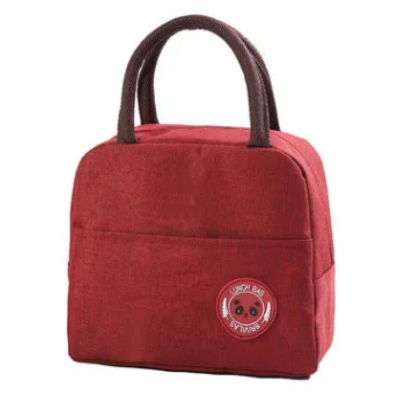 Свежие теплые сумки водонепроницаемые нейлоновые портативные термосумки-ланч-боксы на молнии для женщин удобные сумки-тоут для еды