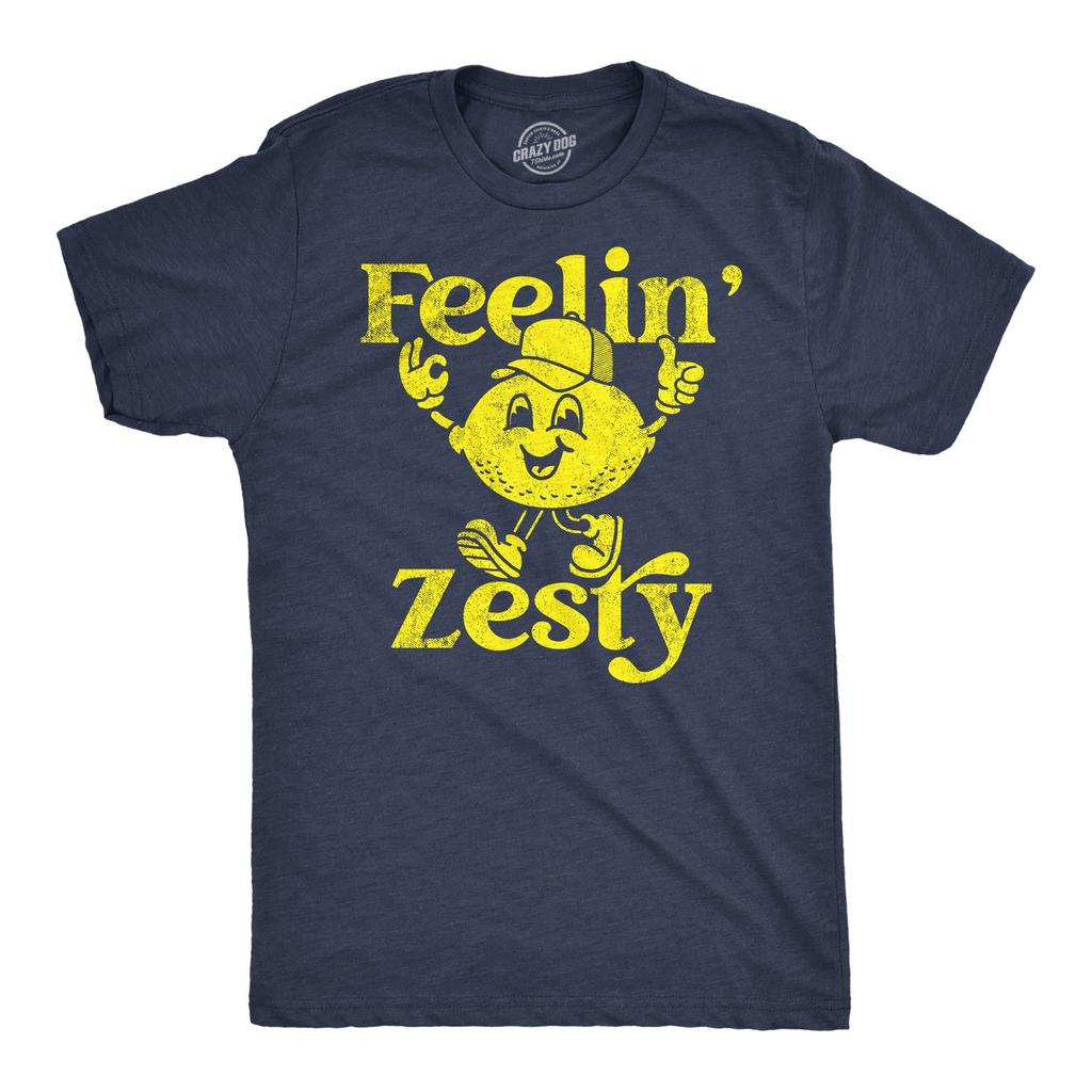Feelin Zesty Funny Unisex T-shirt Sarcastic Lemon Graphic Novelty Tee For