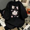 Футболка Hello Kitty с коротким рукавом из мягкого хлопка, повседневная, с круглым вырезом, милый мультяшный принт, легкий летний топ для женщин, для повседневной носки