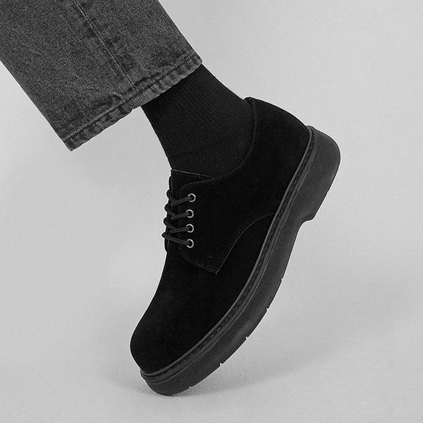 Pascologen MS3600-BK Aaron туфли дерби с 4 отверстиями на подошве черный [250~280мм]-MS3600-BK