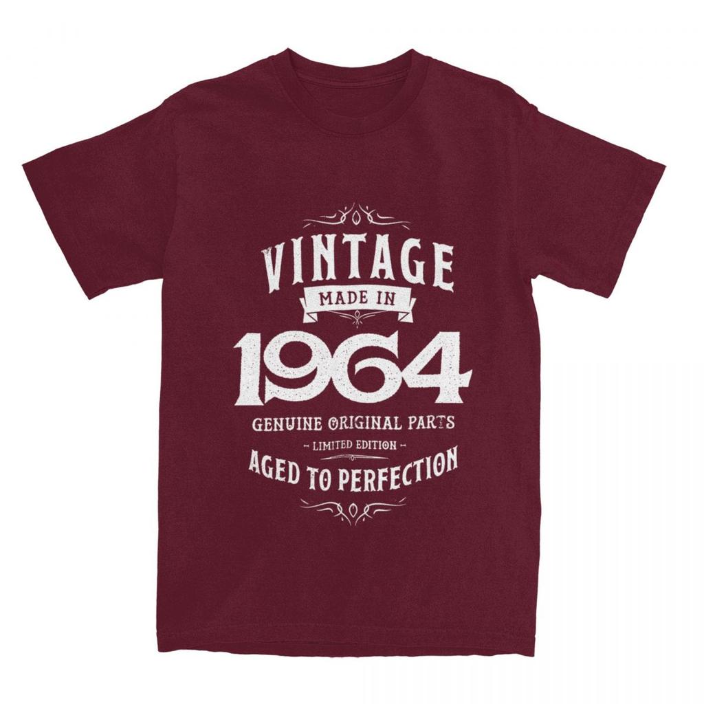 День рождения 1964 60-летие бабушка дедушка подарок мерч рубашка для мужчин женщин в возрасте 60 лет смешной чистый хлопок новое поступление футболки