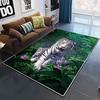 Art Domineering Tiger 3D Print Carpets for Living Room Bedroom Decor Carpet Soft Flannel Home Bedside Floor Mat Play Area Rugs