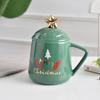 Креативная Рождественская Подарочная Кружка Керамическая Чашка Скандинавская Пара Чашка для Воды Чашка для Кофе с Крышкой Ложкой Чашка для Завтрака