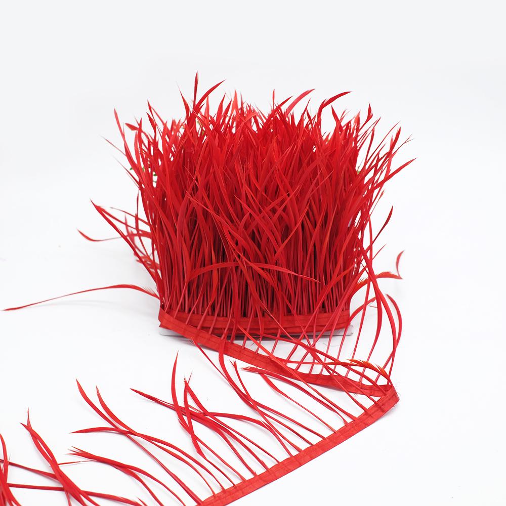 New Arrival Feather Trim Goose Feather Trim 15-20cm Goose Biots Feathers Fringe Ribbon Dress Skrit Jewelry Making Accessories