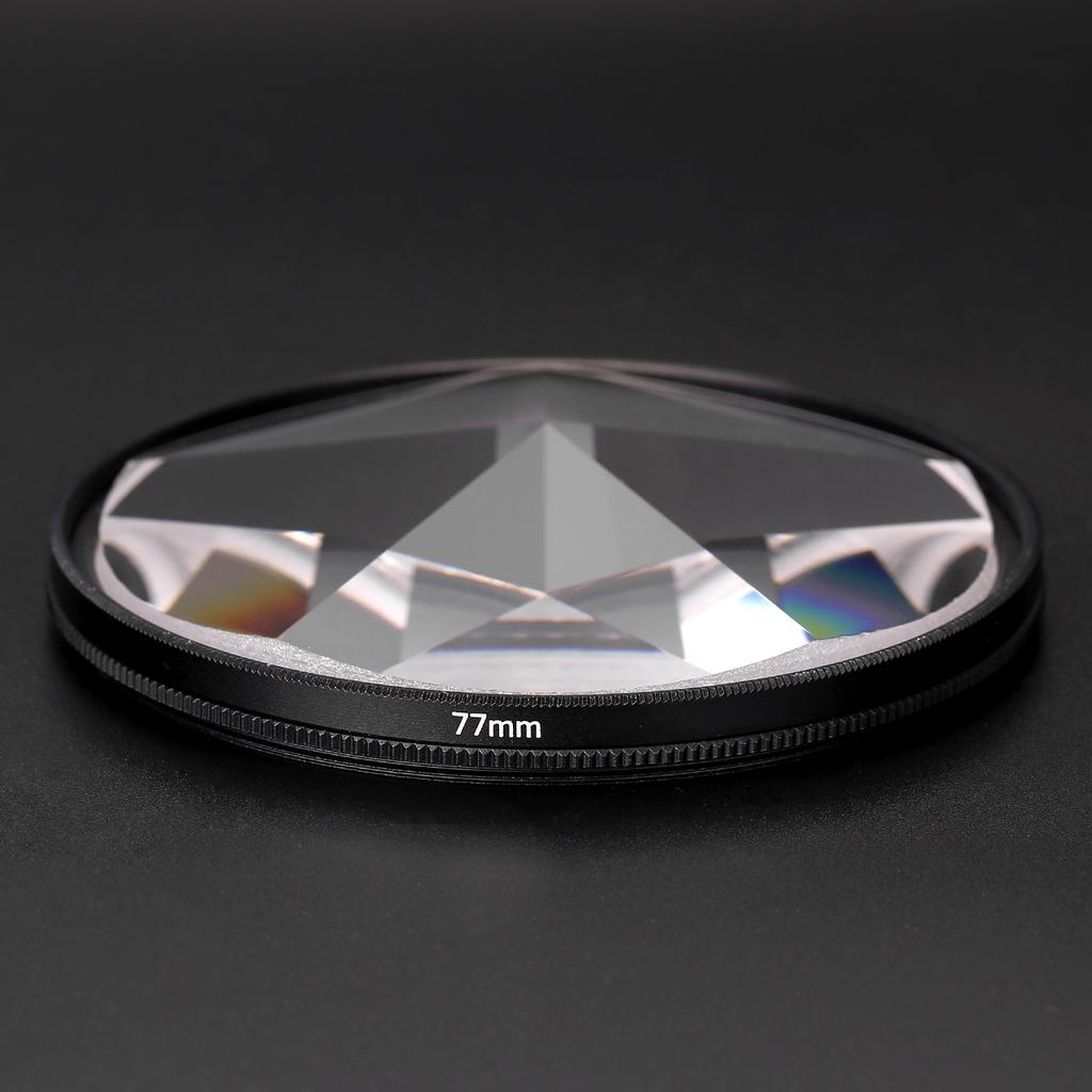 Камерный фильтр Фотография Размытие переднего плана Реквизит для пленочной фотографии 77 мм Стеклянный пентапризменный фильтр Аксессуары для камеры