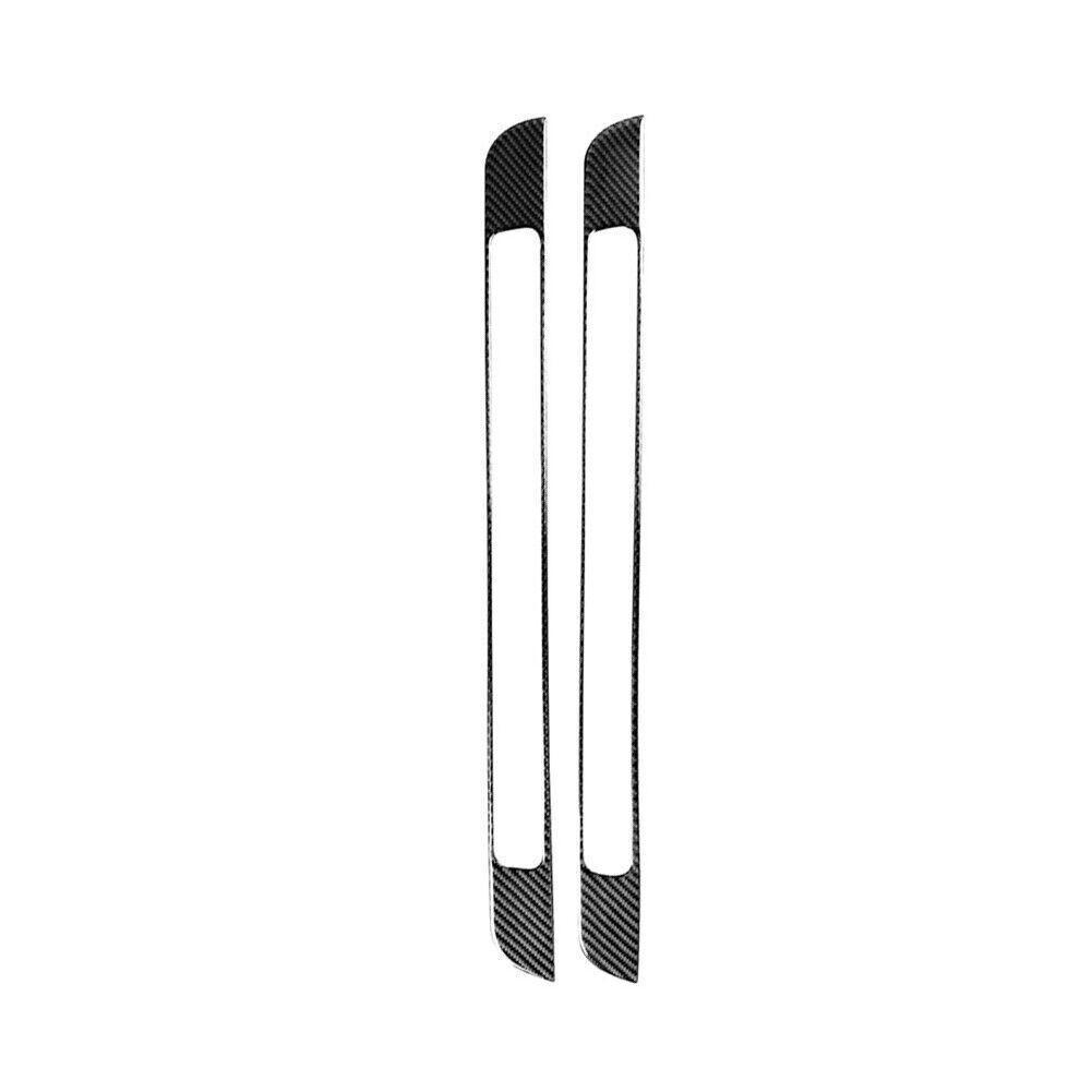 2Pcs Carbon Fiber Door Central Threshold Cover Trim For Toyota 86 Subaru BRZ