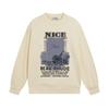Rhude Vintage Letter Print Oversized Hoodie Men Women Casual Streetwear Sweatshirt