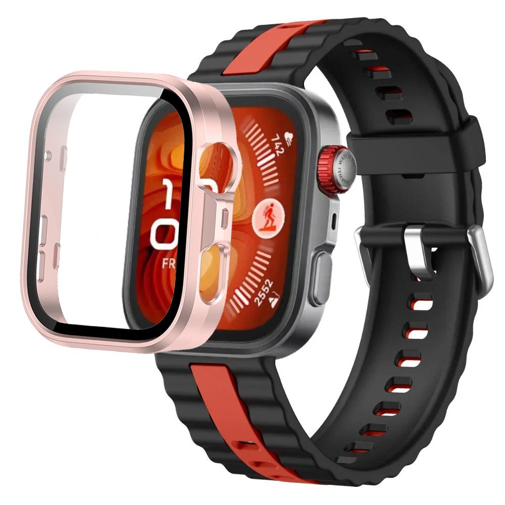 Силиконовый ремешок + ПК-кейс для Huawei Watch Fit 4/Fit 4 Pro, детали умного браслета для Huawei Watch Fit 3, защитный чехол для часов