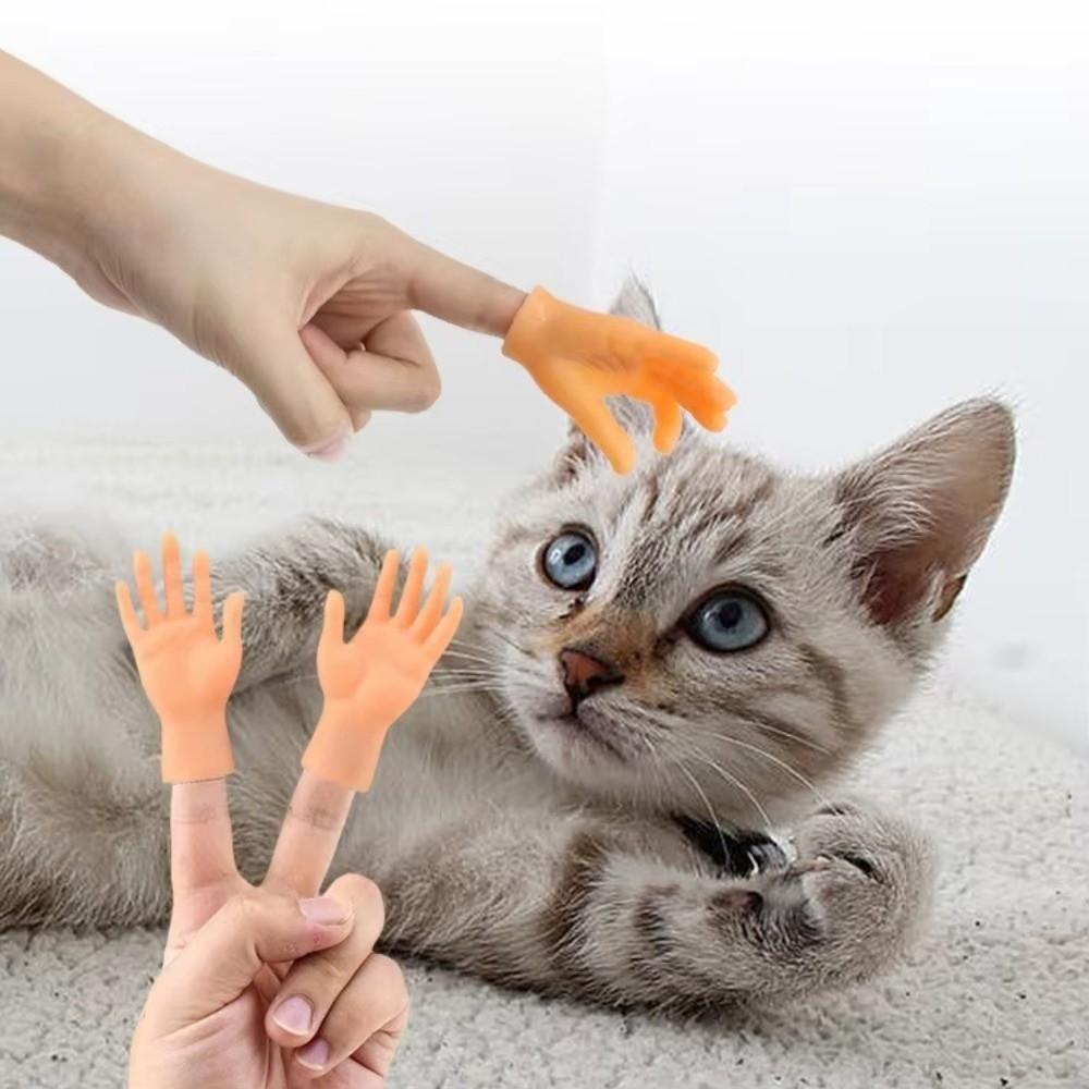 Novelty Feature Interactive Teasing Glove Teasing Design Mini Finger Puppet For Pet Lovers
