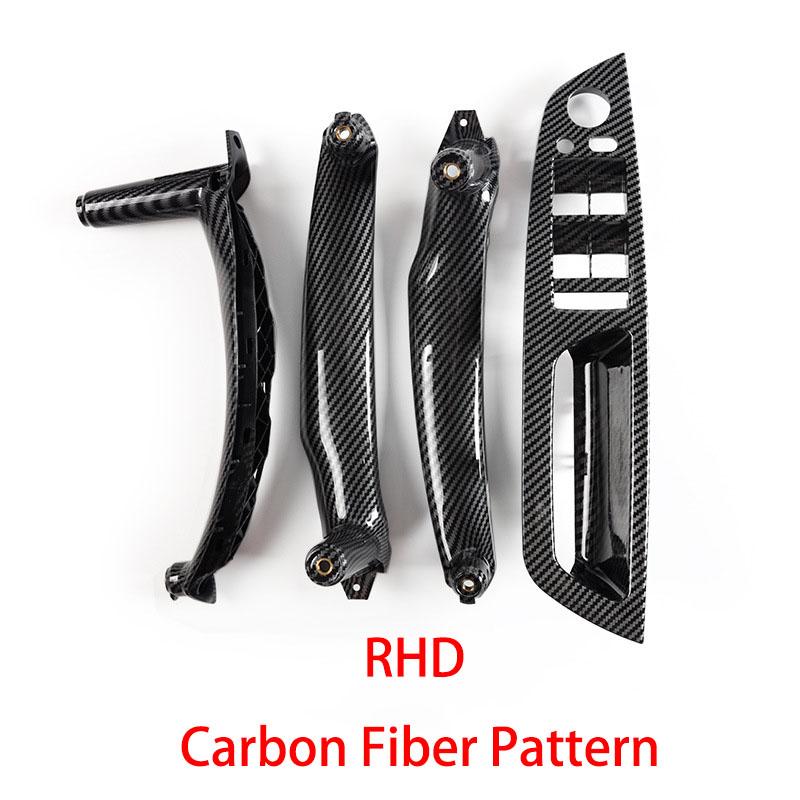 E70 4Pcs Kit LHD RHD Inner Driver Door Window Switch Armrest Cover Pull Handle Replacement for BMW X5 X6 E70 E71 E72 2007-2013