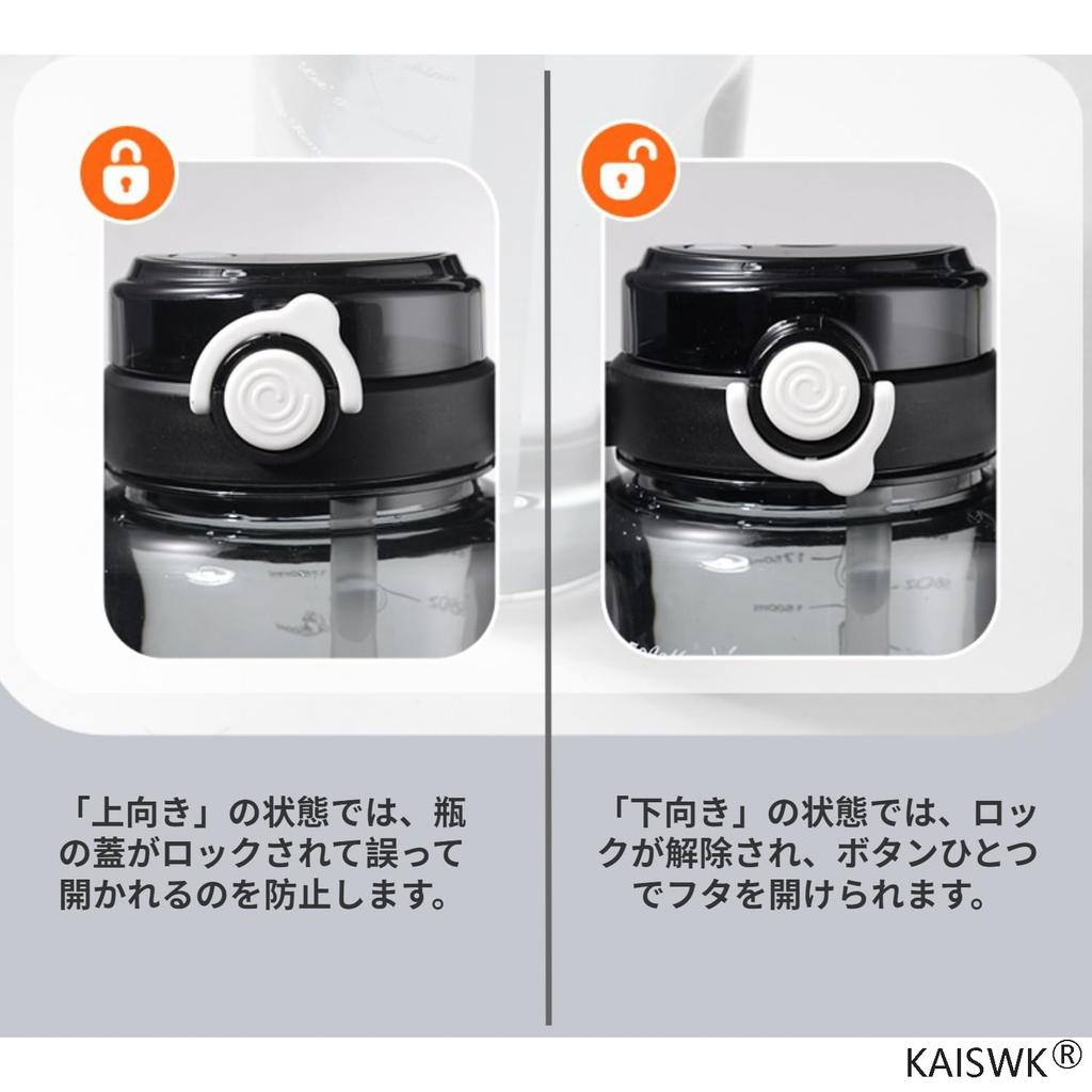 Бутылка для воды 2000 мл, большая емкость, портативная спортивная бутылка для воды с трубочкой, 2-сторонняя, со шкалой уровня воды, не содержащая бисфенол А, пластиковая бутылка для воды