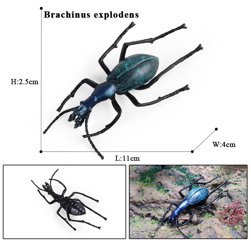 Oenux Симуляция Стрекоза Кузнечик Сороконожка Дикие Насекомые Животные Модель Фигурки Миниатюрная Образовательная Коллекция Детская Игрушка