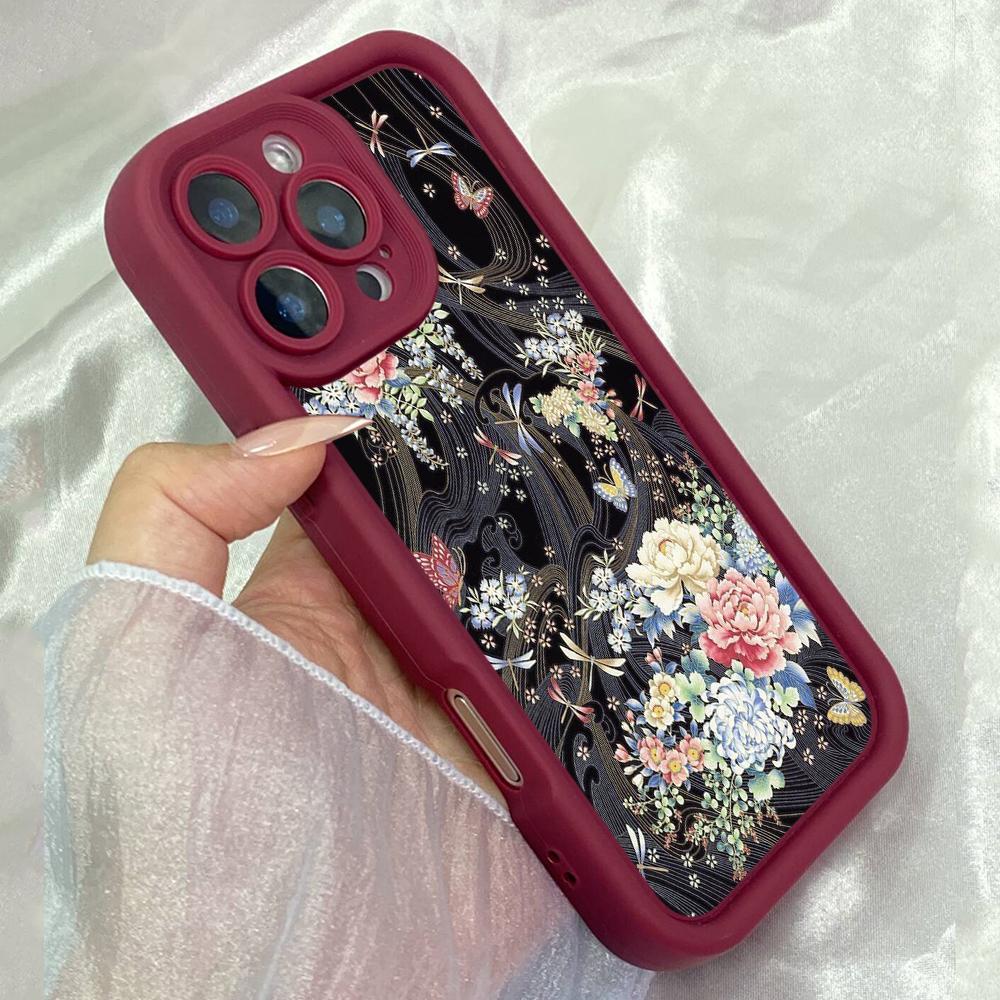JT61 Красивые Цветы Стрекозы Redmi Note 15 Pro Huawei Honor Realme Infinix Tecno itel Motorola Google Все Модели Ангельские Глаза Мягкий ТПУ Чехол для Телефона