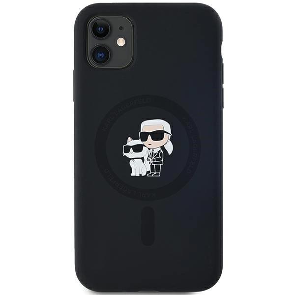 Karl Lagerfeld Силиконовый чехол Karl&Choupette Magsafe для iPhone 11 / Xr - черный
