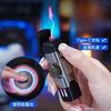Новая высококачественная умная двойная дуговая зажигалка и стильная модная зарядная зажигалка для сигарет с функцией фонарика станут идеальными подарками для вашего парня