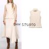 Spring New Women's Clothing Fashion Stylish Su Ornaments Minimalist Graceful Stand Collar Sleeveless Knitting Tops 9598220