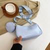 Stylish Shoulder Bag for Women Lightweight PU with Detachable Coin Purse Adjustable Strap for Daily Use Shopping Handbag