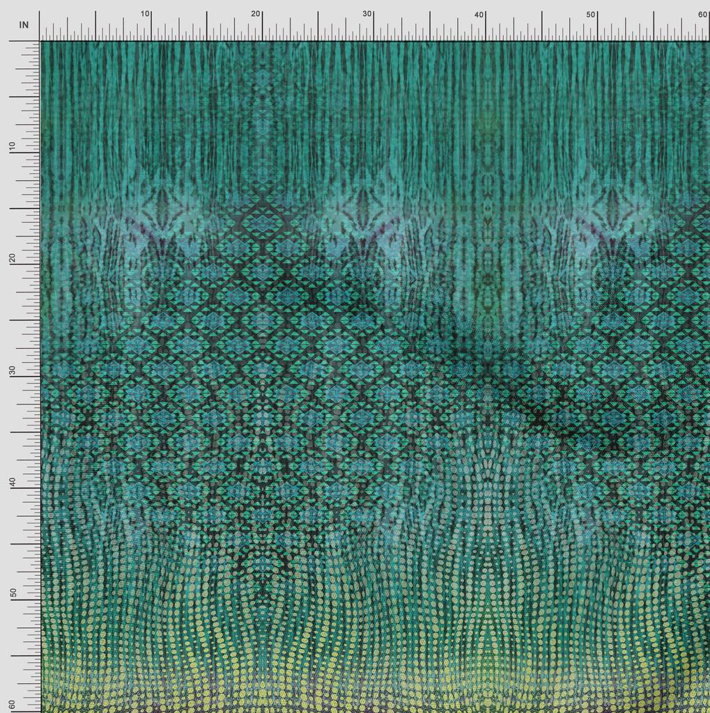 Soimoi Ткань японский креп-сатин этнический панельный принт ткань на метр 42 дюйма