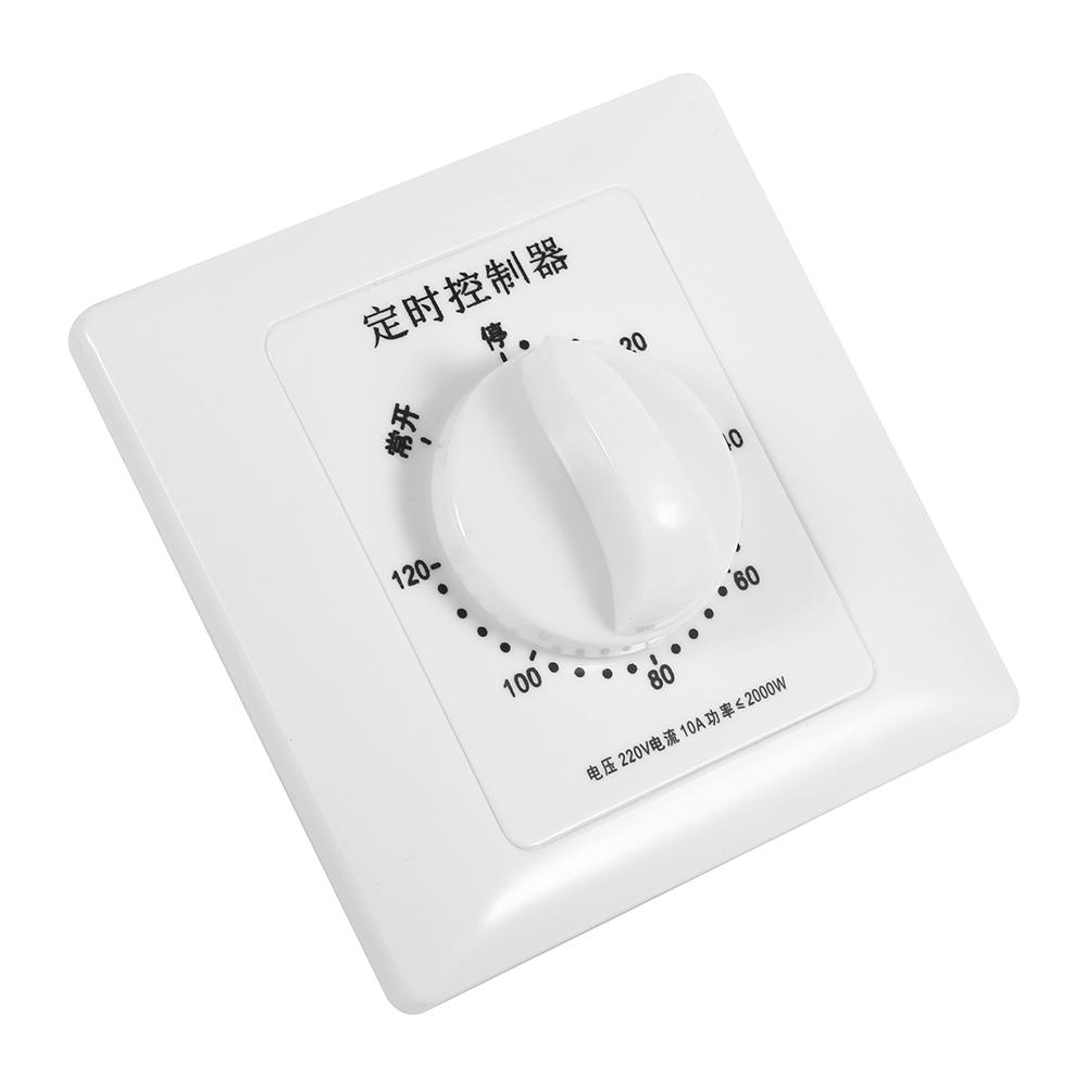 AC 220V Высокомощный таймер для насоса, внутренний механический таймер, панель управления обратным отсчетом 120 мин