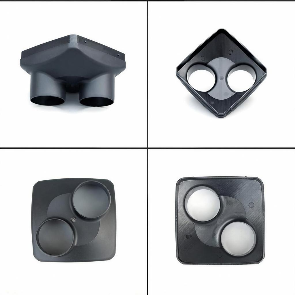 5KW Diesel Heater Air Outlet Cover Dual 60mm Diagonal Duct Ports