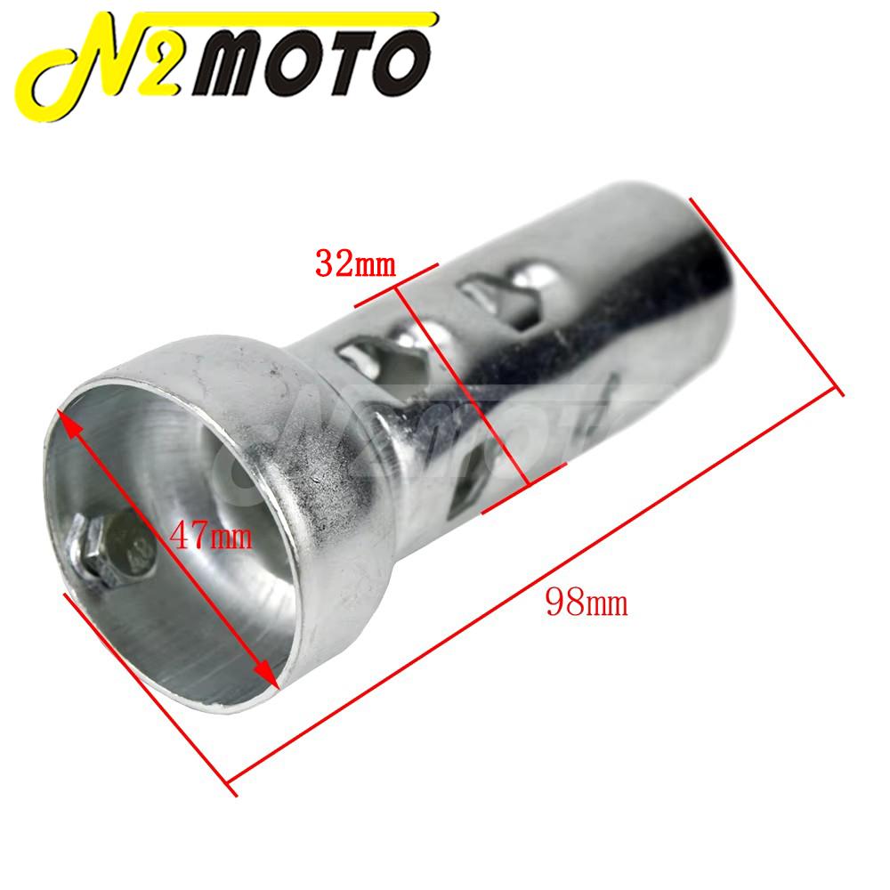 50mm/ 2" Drag Pipes Exhaust Baffle 4" & 8" Muffler Removable DB Killer Noise Sound Eliminator Can for Harley Sportster