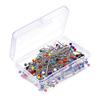 100 Pieces 3.2cm Sewing Pins Colorful Glass Ball Straight Stitching Pins Sewing Needles for