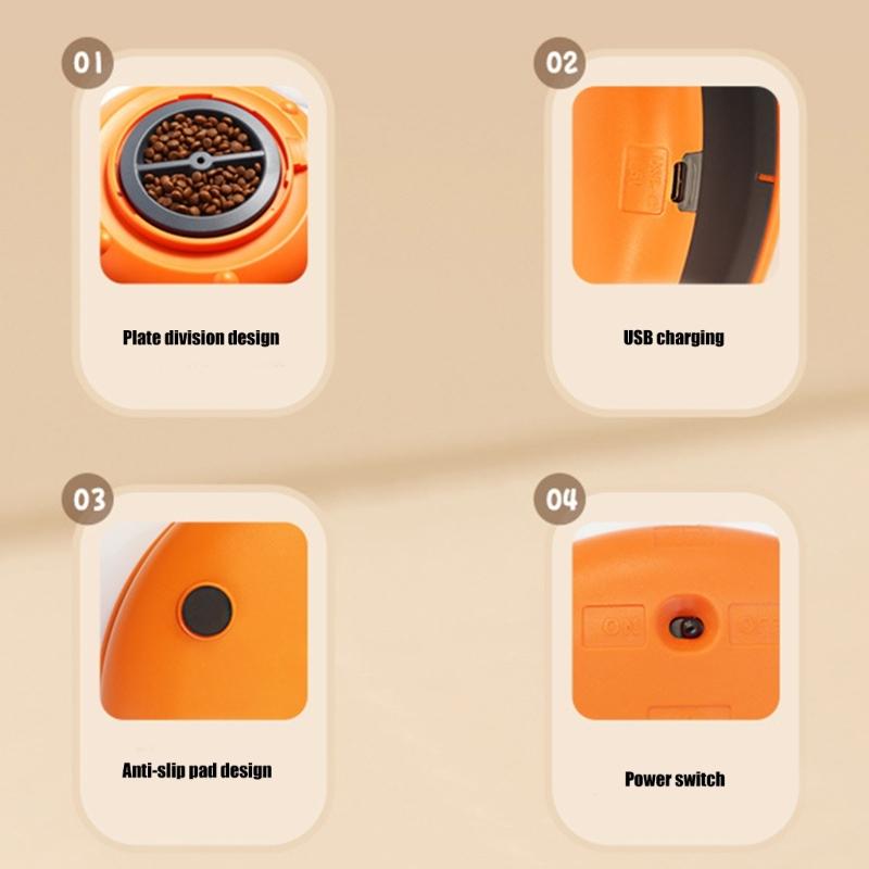 Автоматический диспенсер лакомств для кошек, интерактивная игрушка-медленная кормушка с технологией датчиков движения для активных кошек