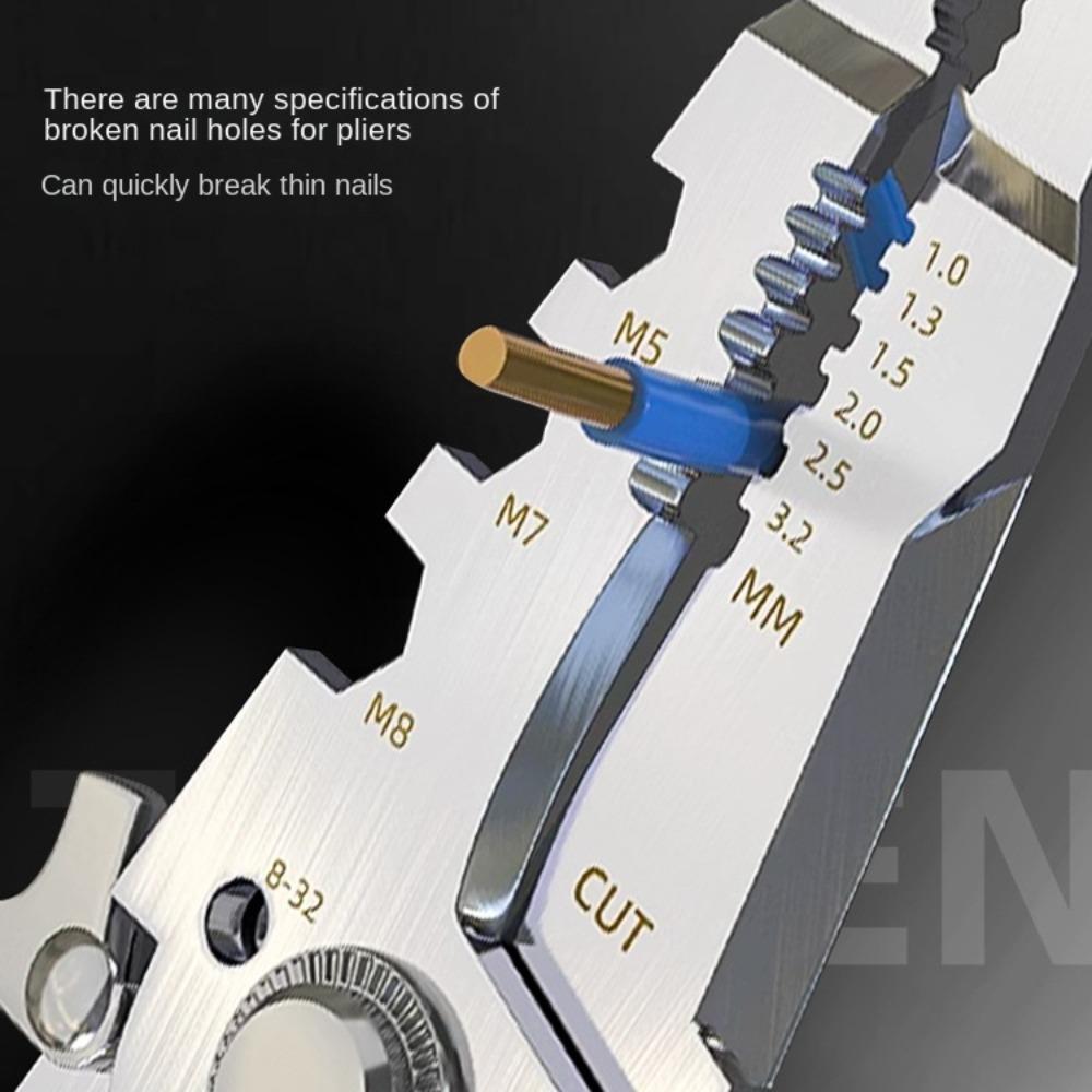 Нескользящие клещи для зачистки проводов Многофункциональный инструмент для зачистки проводов Электрик