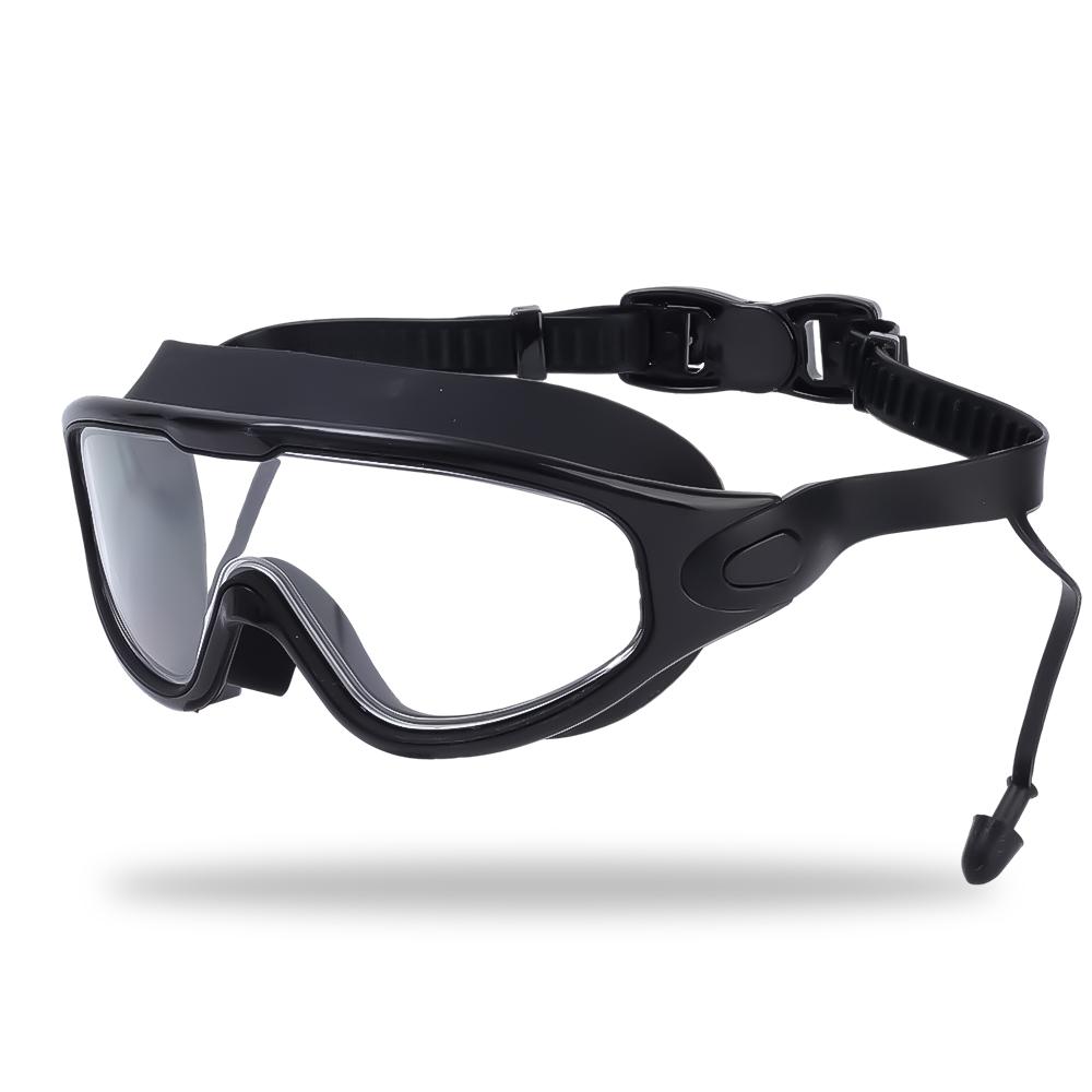 Плоские легкие очки для плавания, противотуманные очки для подводного плавания, дайвинга, плавания, водонепроницаемые очки в большой оправе, мужские и женские аксессуары для плавания