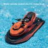 Лодка на дистанционном управлении Водонепроницаемый Пластик Низкое сопротивление Высокоскоростной Электронный Пульт дистанционного управления