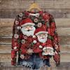 2025 Женская осенняя футболка-пуловер с длинным рукавом y2k Top Graphic Футболки Christmas Seris Festivals O Neck Casual Sport shirt