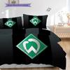 Постельное белье с узором SV Werder Bremen Комплект одеял Покрывало Наволочка Домашний Декор Подарок на День Рождения (1 пододеяльник + 2 наволочки, без наполнителя)