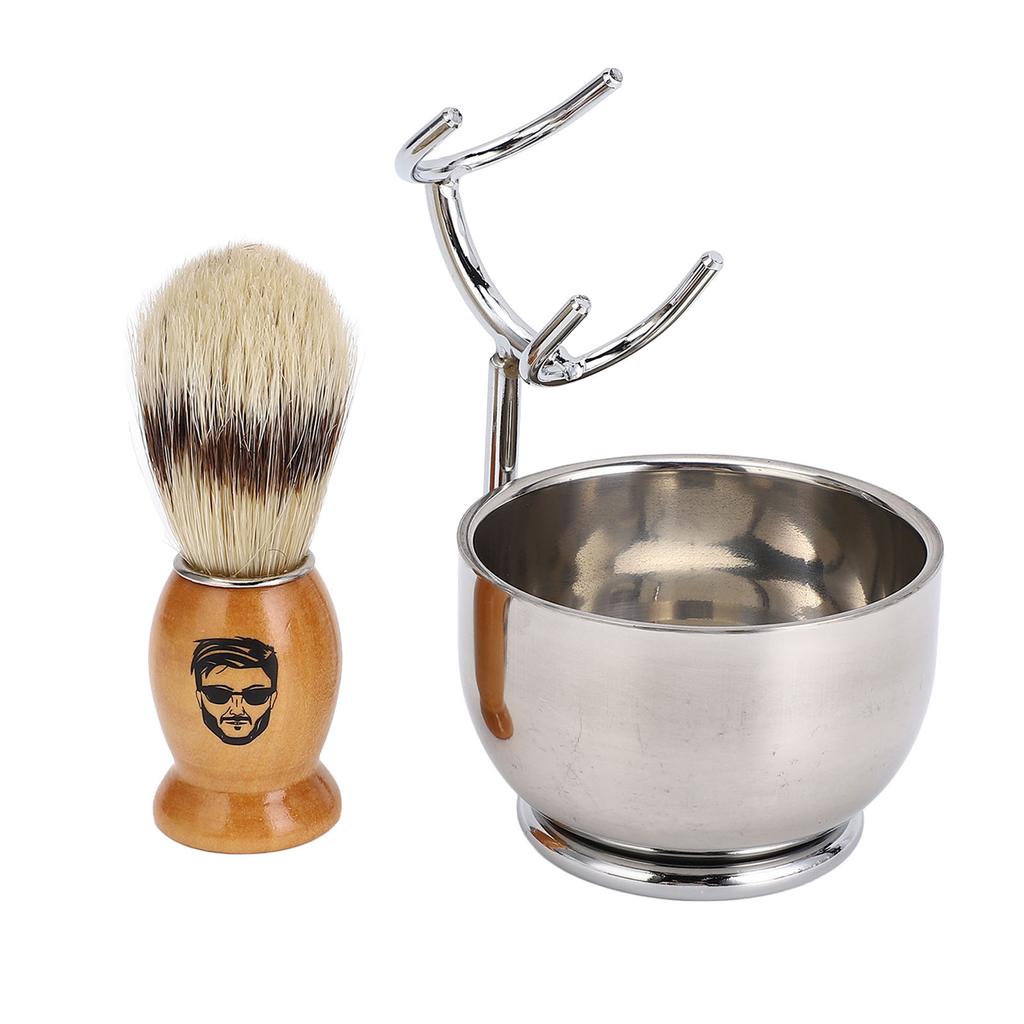 Набор мужских щеток для бороды, держатель для щетки для бороды, подставка, мыльница, инструмент для бритья для мужчин, уход за лицом